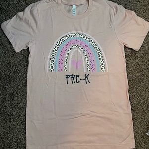 Blush Pre-K Adult shirt